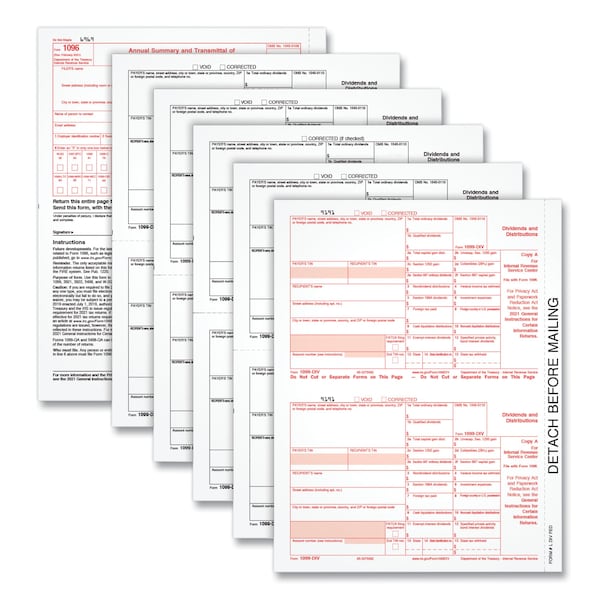 Tax Form Kit, 5.5x8, 4Part, Carbonless, PK75