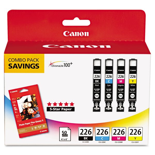 Ink Cartridge, Cli226Cmbpk/Pp201, PK4