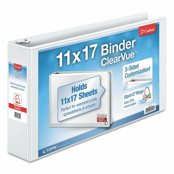 Binder,11x17,3",white (1 Units In Ea)