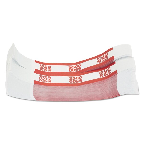Currency Strap, 500, Red, PK1000