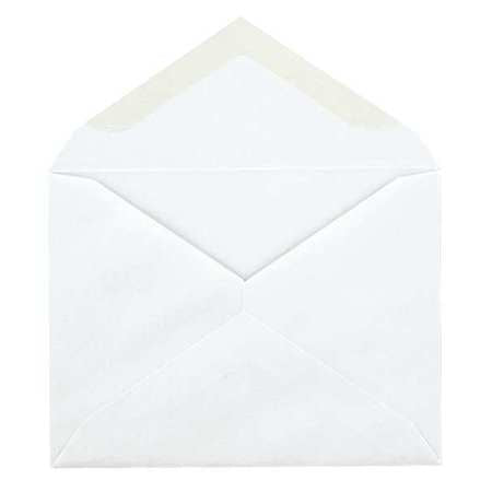 Envelope,4-3/8x5.75",gummed,white,pk100