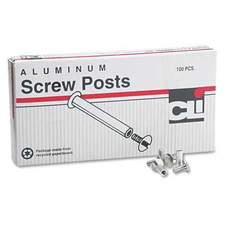 Post,screw,1/2",3/16" Dia,pk100 (1 Units