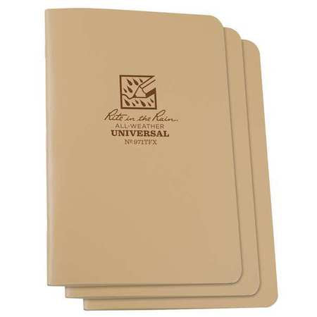 All Weather Notebook,tan,48 Sheets,pk3 (