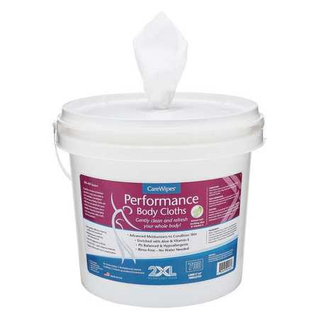 Body Wipes,6" X 8",unscented,pk2 (1 Unit