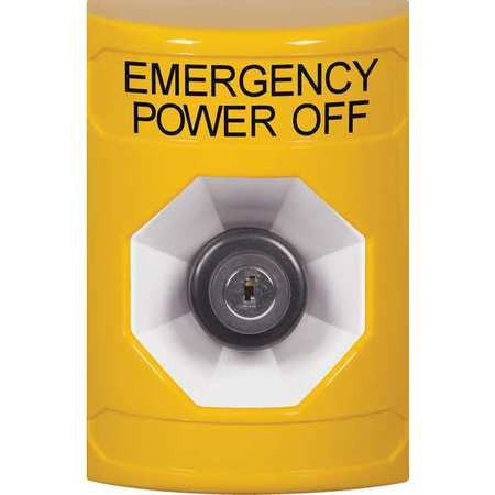 Emergency Power Off Push Button,3-7/8