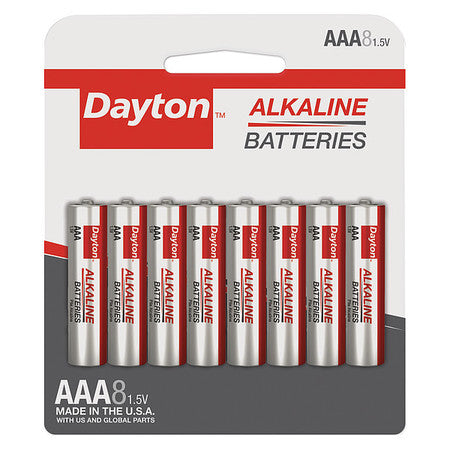 Battery,alkaline,aaa,mercury, Free,pk8 (