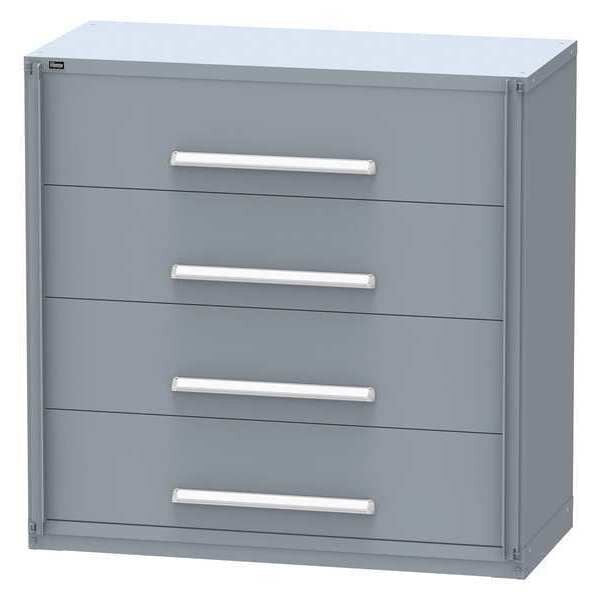 Weapon Storage Cabinet, 4 Drawers, Gray