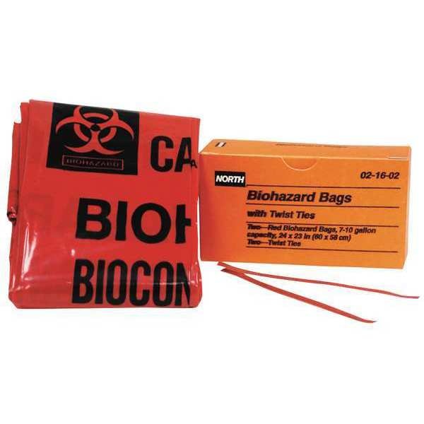 Biohazard Bags,10 Gal.,red (1 Units In E