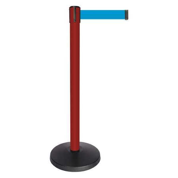 Barrier Post, Red Post, Light Blue Belt