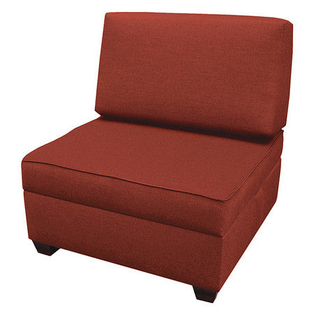 Storage Chair,30" W,red Upholstery (1 Un