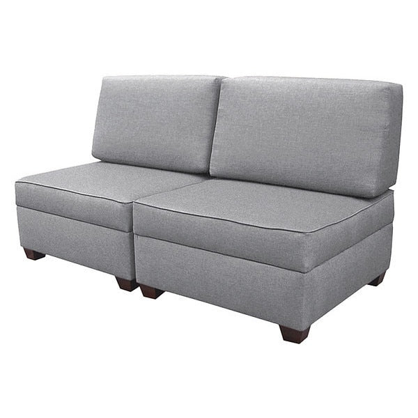 Sofabed With Storage, Grey Performance Fabric