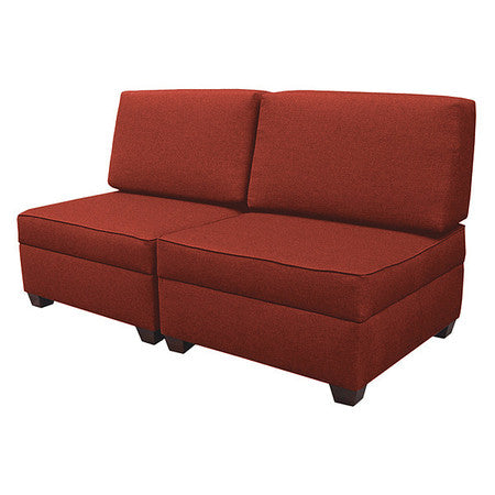 Storage Sofa,60"w X 30"d,red Upholstery