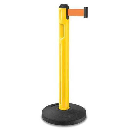 Barrier Post,38-1/4" H,yellow (1 Units I
