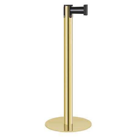 Barrier Post,steel,polished Brass (1 Uni