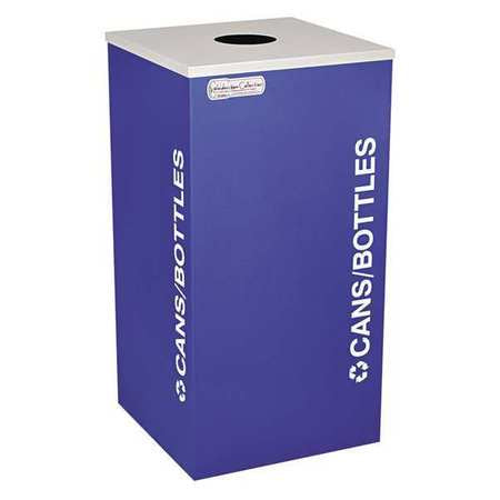 Recycling Receptacle,24gal.,royal Blue (