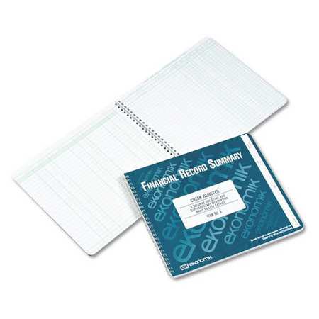 Check Register Notebook,8x10" (1 Units I
