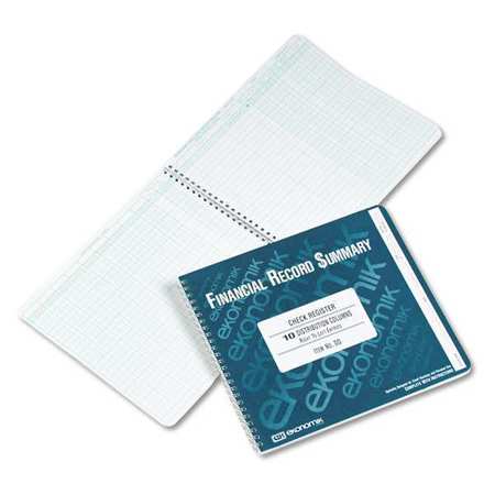 Check Register Notebook,8-3/4x10" (1 Uni
