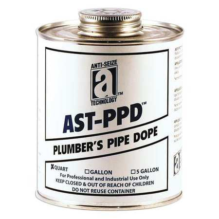 Plumbers Pipe Dope,1qt.,brush Top (12 Un