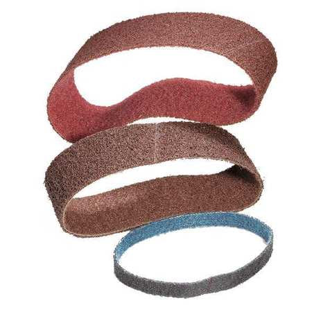 SAIT, Abrasive belt, Nonwoven Belt,3/4x20-1/2,brown,pk10