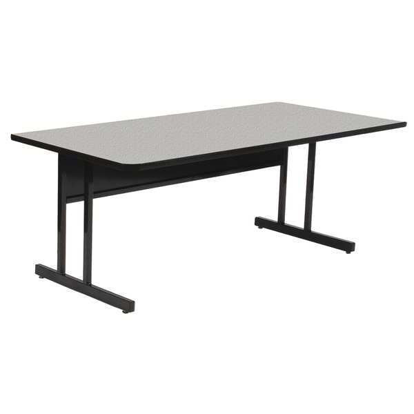 Computer Training Table,30x60",gray Grnt