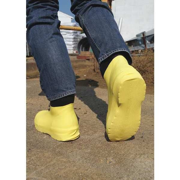 Yellow Rubber Boots, 2XL, PK10 , Yellow , Latex Rubber ,