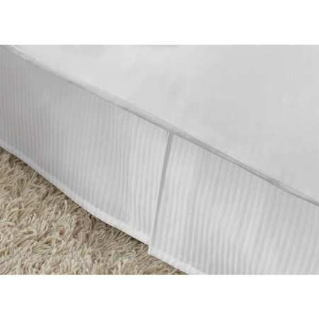 Stripe Bedskirt,5 Pleats,king,78x80x15