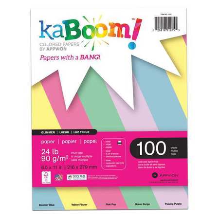 Kaboom Pas Copy Paper,100st,ast,pk12 (1