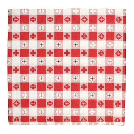 Red Gingham Tablecover,54"x54",pk50 (1 U