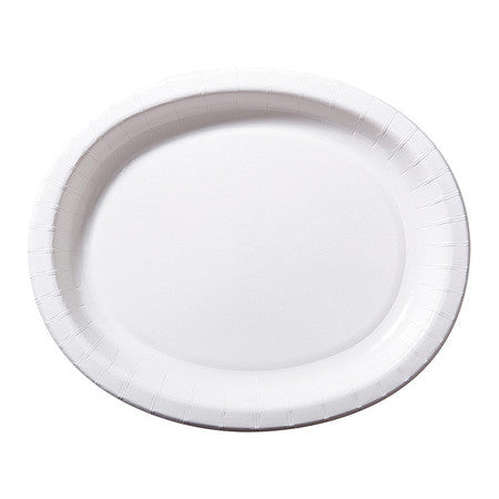 Paper Platters,white,oval,pk35 (10 Units