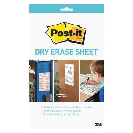 Dry Erase Sheet,7"x11.375",1 Sheet,pk24
