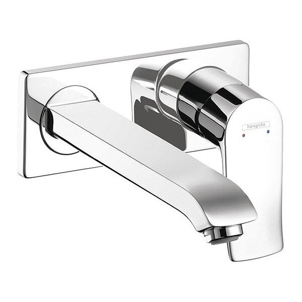 1-Handle Faucet Trim, Chrome, Wall