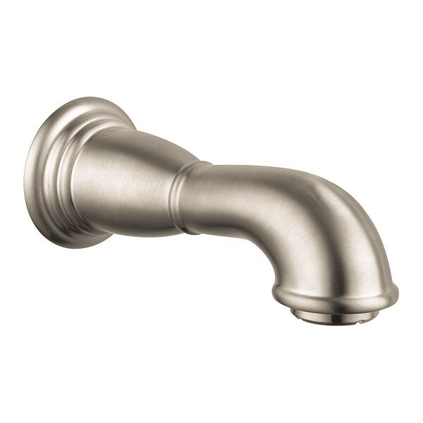 C Tub Spout Wall Mounted, Brushed Nickel