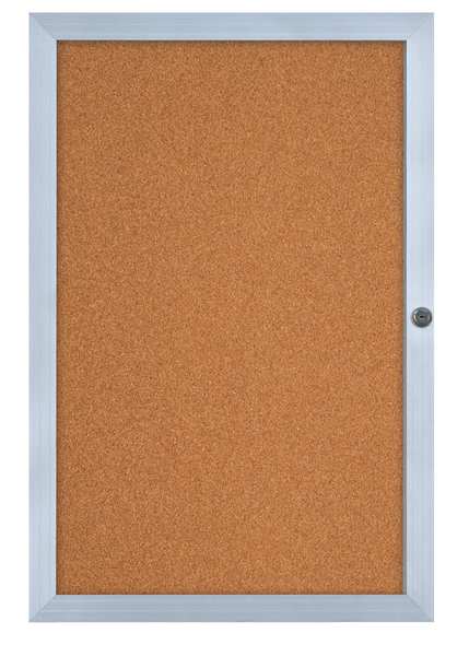Enclosed Cork Bulletin Board 24