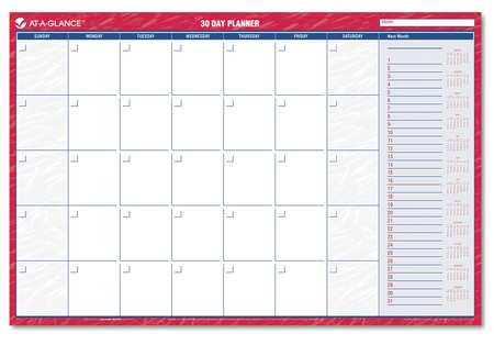 Wall Calendar,monthly,36 X 24 In (1 Unit