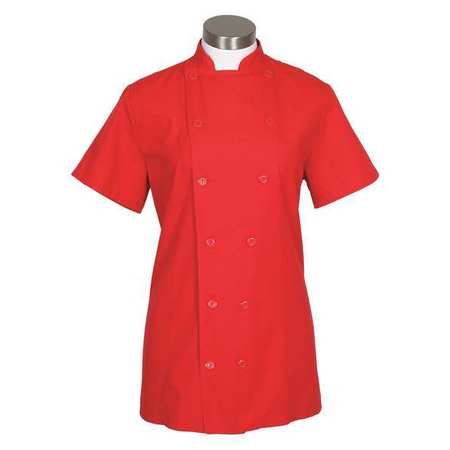 Chef Coat,womens,red,c30s,s/s,3x (1 Unit