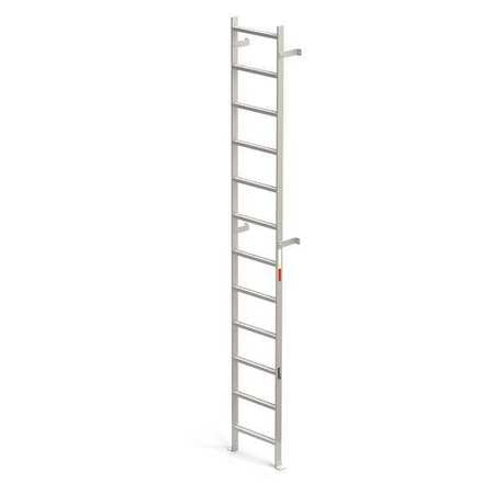 Vertical Ladder,rail Ext,alum,12 Ft. (1