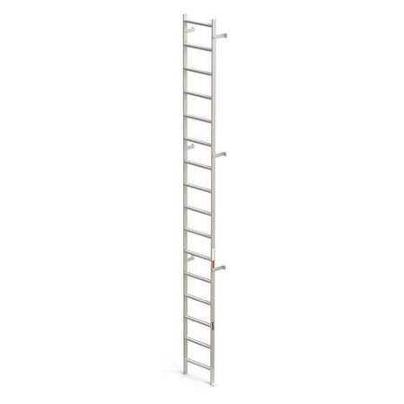 Vertical Ladder,rail Ext,alum,16 Ft. (1
