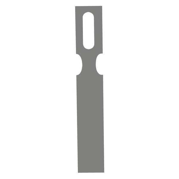 Keyholetag,metldet,1-3/4x11",grey,pk1000
