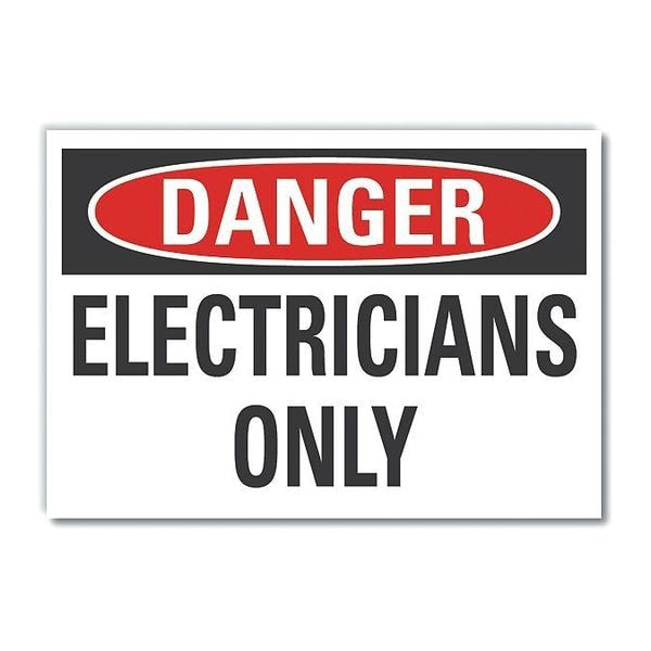 Decal Danger Electricians Only, 14
