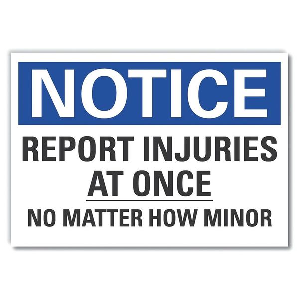 Accident Reporting Notice Reflective Label, 3 1/2 in Height, 5 in Width, Reflective Sheeting