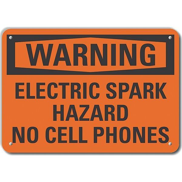 Decal, Warning Electric Spark, 14x10
