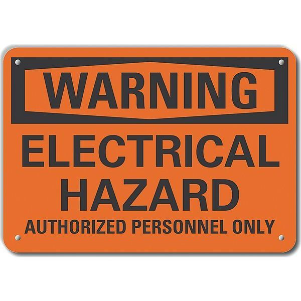 Decal, Warning Electrical Hazard, 10x7