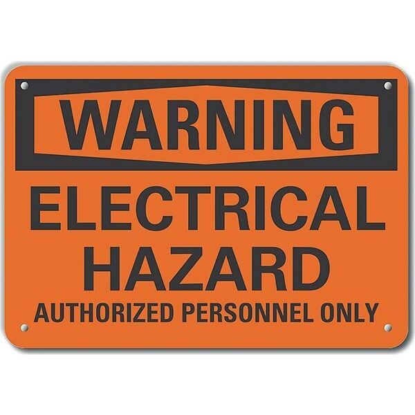 Decal, Warning Electrical Hazard, 14x10