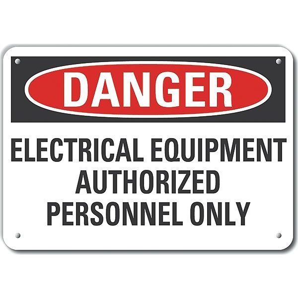 Decal, Danger Electrical Equipment, 10x7