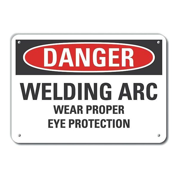 Alum Danger Welding Arc Wear, 14