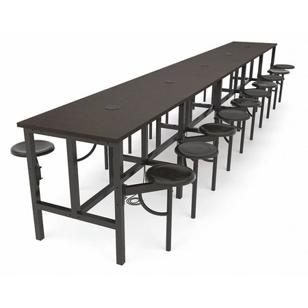 Standing Height Table,20seats,darkv/wal