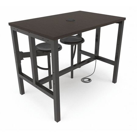 Standing Height Table,2/seats,darkv/wal