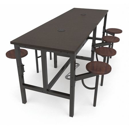Standing Height Table,8seats,wal/wal (1