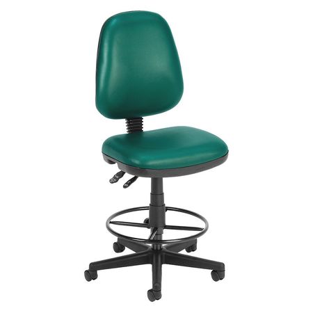 Computer Task Chair W/dk,teal Vinyl (1 U