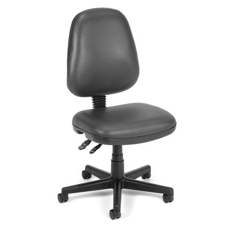 Computer Task Chair,charcoal Vinyl (1 Un